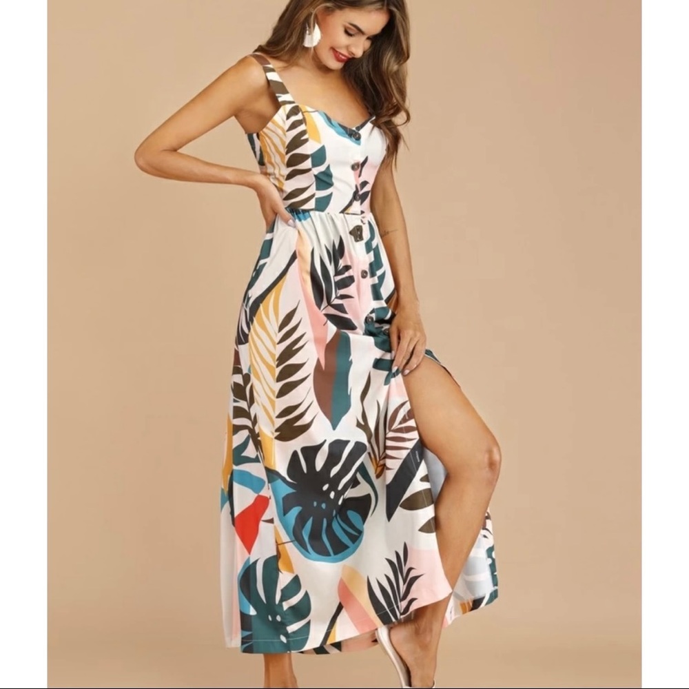Tropical maxi Dress